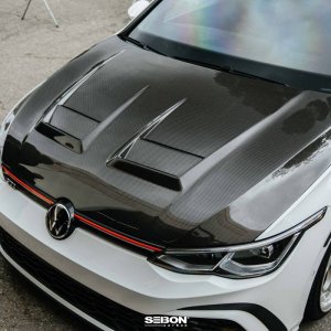 Volkswagen Golf GTI Hood - Seibon - DV-Style - Carbon Fiber - `22-`23