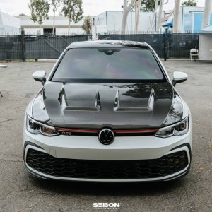 Volkswagen Golf GTI Hood - Seibon - DV-Style - Carbon Fiber - `22-`23