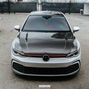 Volkswagen Golf GTI Hood - Seibon - OEM Style Carbon Fiber - `22-`23