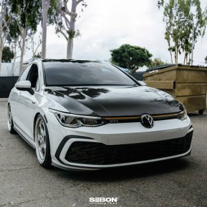 Volkswagen Golf GTI Hood - Seibon - OEM Style Carbon Fiber - `22-`23