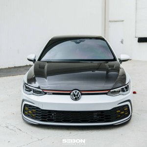 Volkswagen Golf GTI Hood - Seibon - TM-Style - Carbon Fiber - `22-`23