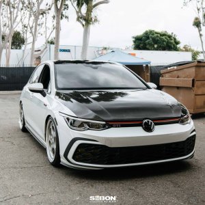 Volkswagen Golf GTI Hood - Seibon - TM-Style - Carbon Fiber - `22-`23