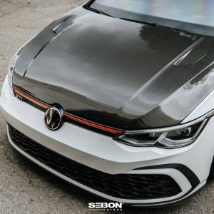 Volkswagen Golf R Hood - Seibon - TM-Style - Carbon Fiber - `22-`23