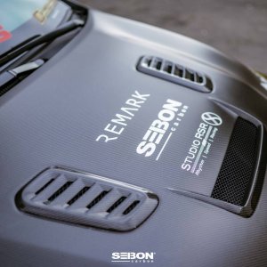 Toyota GR Corolla Hood - Seibon - VS-Style Double-Sided Carbon - Gloss - 2023+