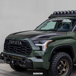 Toyota Tundra Hood - Seibon - OE Style Carbon Fiber - `22-`23