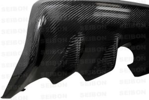Mitsubishi Lancer Rear Diffuser - Seibon - OEM-style - Carbon Fiber - `08-`15