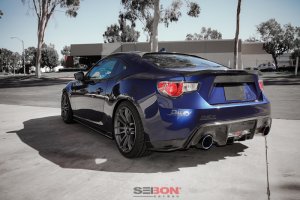 Toyota GR86 Rear Spoiler - Seibon - Roof Fin Spoiler - Carbon Fiber - `13-`20