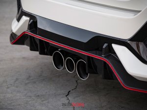 Honda Civic Type R Rear Lip - Seibon - OEM - Carbon Fiber - `16-`17