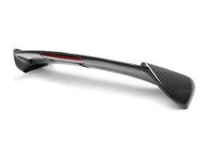 Subaru WRX Rear Spoiler - Seibon - STI-Style Carbon Fiber with LED Light - Carbon Fiber - `08-`14