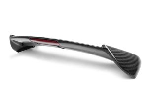 Subaru WRX Rear Spoiler - Seibon - STI-Style Carbon Fiber with LED Light - Carbon Fiber - `08-`14