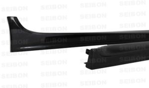 Mitsubishi Lancer Side Skirts (2) - Seibon - OEM-style - Carbon Fiber - `08-`15 Mitsubishi Lancer Side Skirts (2) - Seibon - OEM-style - Carbon Fiber - `08-`15