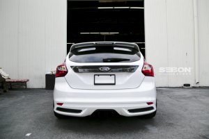 Ford Focus Tail Garnish - Seibon - Carbon Fiber - `12-`13
