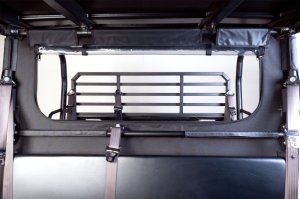 Kawasaki Mule PRO-FX Rear Window Panel - Seizmik - Soft Rear Dust & Window Panel - `15-`18
