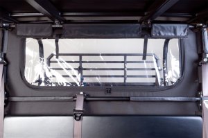 Kawasaki Mule PRO-FX Rear Window Panel - Seizmik - Soft Rear Dust & Window Panel - `15-`18 Kawasaki Mule PRO-FX Rear Window Panel - Seizmik - Soft Rear Dust & Window Panel - `15-`18