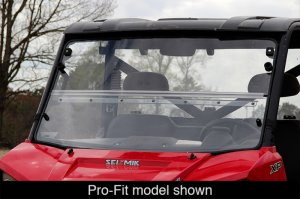Polaris Ranger Mid-Size Windshield - Seizmik - Versa-Fold, UV Resistant Poly - `10-`14