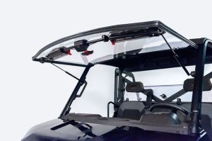 Polaris Ranger EV Mid-Size Windshield - Seizmik - Flip-Up Vent - `15-`23