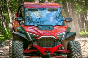 Polaris RZR Turbo R Windshield - Seizmik - Vented HC - `20-`23