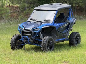 Honda Talon Windshield - Front - Seizmik - Tool-less Mounting, 2-Sided UV1 Polycarbonate - Tinted - `21-`25