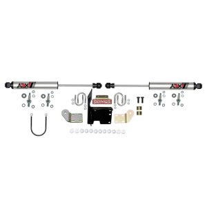 Ram 2500 Dual Steering Stabilizer Kit - Skyjacker - ADX 2.0 - Polished Aluminum - `14-`20