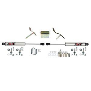 Ram 2500 Steering Stabilizer Kit - Skyjacker - ADX 2.0 Dual Stabilizer with CNC Machined - Polished Aluminum - `09-`13