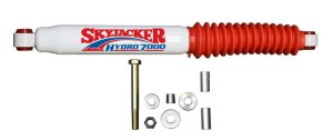 Dodge Ram 2500 SLT Steering Damper Kit - Skyjacker - White with Red Boot - `03-`10