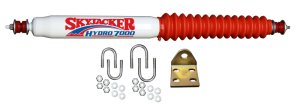 Jeep Wrangler Steering Damper Kit - Skyjacker - White w/Red - `04-`06