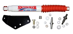 Ford F-250 Steering Damper Kit - Skyjacker - Single Stabilizer Kit - White with Red Boot - `05-`10 Ford F-250 Steering Damper Kit - Skyjacker - Single Stabilizer Kit - White with Red Boot - `05-`10