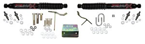 Dodge Ram 3500 SLT Steering Damper Kit - Skyjacker - Dual Stabilizers - Black - 2007
