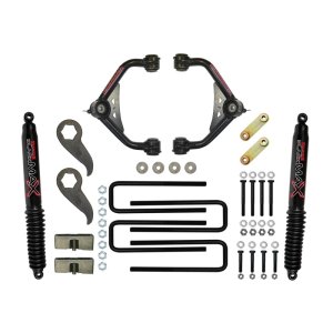 Chevrolet Silverado 2500HD Suspension Lift Kit - Skyjacker - Upper Control Arm 3-3.5in w/ Rear Black Max B8500 Shocks - Black - `11-`19