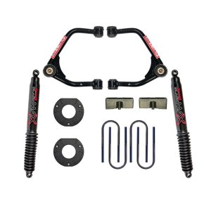 Chevrolet Silverado 1500 Suspension Lift Kit - Skyjacker - 3.5in Upper A-Arm, Black MAX Shocks - `19-`23
