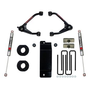 Chevrolet 1500 Suspension Lift Kit - Skyjacker - Upper Control Arm, Rear Monotube M9500 Shocks - `07-`13