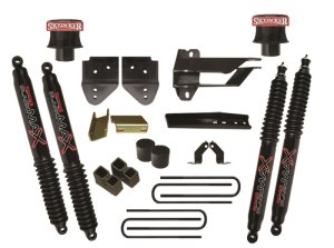 Ford F-250 Suspension Lift Kit - Front + Rear - Skyjacker - 4in. Lift with BlackMax Shocks - Black - 2017 Ford F-250 Suspension Lift Kit - Front + Rear - Skyjacker - 4in. Lift with BlackMax Shocks - Black - 2017