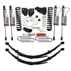 Ford F-350 Suspension Lift Kit - Front + Rear - Skyjacker - 6 in. System with ADX 2.0 Adventure Series Remote Reservoir Monotube Shocks - `05-`07