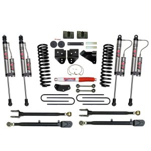 Ford F-350 Super Duty Suspension Lift Kit - Skyjacker - 4-Link Conversion, 4 Inch Lift, ADX 2.0 Remote Reservoir Monotube Shocks - `08-`10