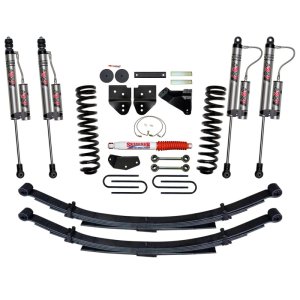 Ford Super Duty F-250 Suspension Lift Kit - Skyjacker - 4 Inch Lift, ADX 2.0 Remote Reservoir Monotube Shocks, Softride Technology Coil Springs - 2008