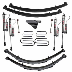 Ford F250 Suspension Lift Kit - Skyjacker - 4-Inch Softride Technology + ADX 2.0 Remote Reservoir Monotube Shocks - `99-`02