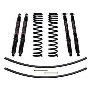 Jeep XJ Suspension Lift Kit - Skyjacker - Dual Rate Long Coil + Add-A-Leafs + Black Max Shocks - `84-`01 Jeep XJ Suspension Lift Kit - Skyjacker - Dual Rate Long Coil + Add-A-Leafs + Black Max Shocks - `84-`01