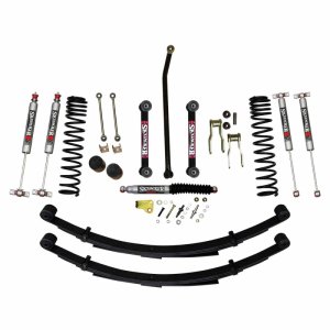 Jeep XJ Suspension Lift Kit - Front - Skyjacker - 4.5 Inch LT/DR Softride Springs + M95 Monotube Shocks - `84-`01