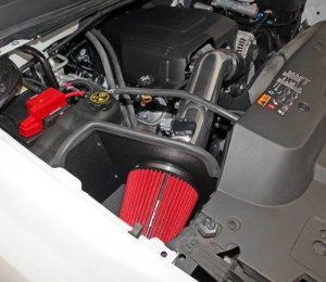 Chevrolet Silverado 3500HD Performance Air Intake - Spectre - Cold Air Intake with Red Filter - Polished - `11-`13