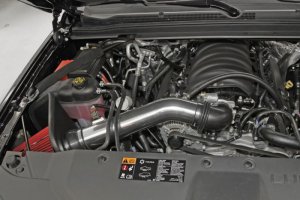 GMC Sierra Performance Air Intake - Spectre - Cold Air Intake, Polished w/Red Filter - `14-`15