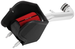 Jeep Wrangler Performance Air Intake - Spectre - Cold Air - Polished w/Red Filter - `18-`19