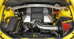 Chevrolet Camaro Performance Air Intake - Spectre - Cold Air Intake with Red Filter - Clear Anodized - `10-`12 Chevrolet Camaro Performance Air Intake - Spectre - Cold Air Intake with Red Filter - Clear Anodized - `10-`12