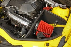 Chevrolet Camaro Performance Air Intake - Spectre - Cold Air Intake with Red Filter - Clear Anodized - `10-`12 Chevrolet Camaro Performance Air Intake - Spectre - Cold Air Intake with Red Filter - Clear Anodized - `10-`12