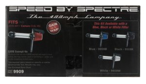 Chevrolet Camaro Performance Air Intake - Spectre - Clear Anodized w/Red Filter - `10-`11