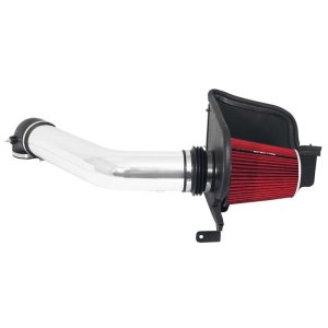 Ford F-150 Performance Air Intake - Driver Side - Spectre - Cold Air Intake Kit - Clear Anodized w/Red Filter - `04-`08 Ford F-150 Performance Air Intake - Driver Side - Spectre - Cold Air Intake Kit - Clear Anodized w/Red Filter - `04-`08