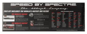 Dodge RAM 1500 Performance Air Intake - Spectre - Cold Air - Polished w/Red Filter - `94-`01 Dodge RAM 1500 Performance Air Intake - Spectre - Cold Air - Polished w/Red Filter - `94-`01