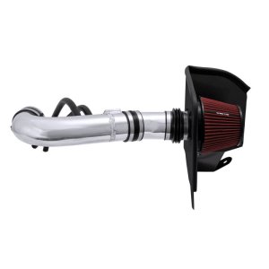 Nissan Titan Performance Air Intake - Spectre - Polished w/Red Filter - `04-`14