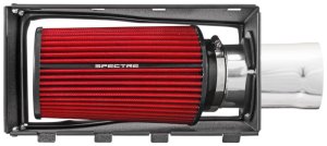 Ford F-Series SD Performance Air Intake - Spectre - Polished w/Red Filter - Red - `11-`14 Ford F-Series SD Performance Air Intake - Spectre - Polished w/Red Filter - Red - `11-`14