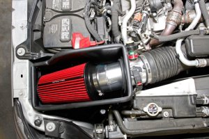 Ford F-Series SD Performance Air Intake - Spectre - Polished w/Red Filter - Red - `11-`14 Ford F-Series SD Performance Air Intake - Spectre - Polished w/Red Filter - Red - `11-`14