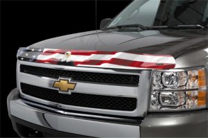 Chevrolet Silverado 1500 Hood Deflector - Stampede - Vigilante Premium - American Flag - `07-`13